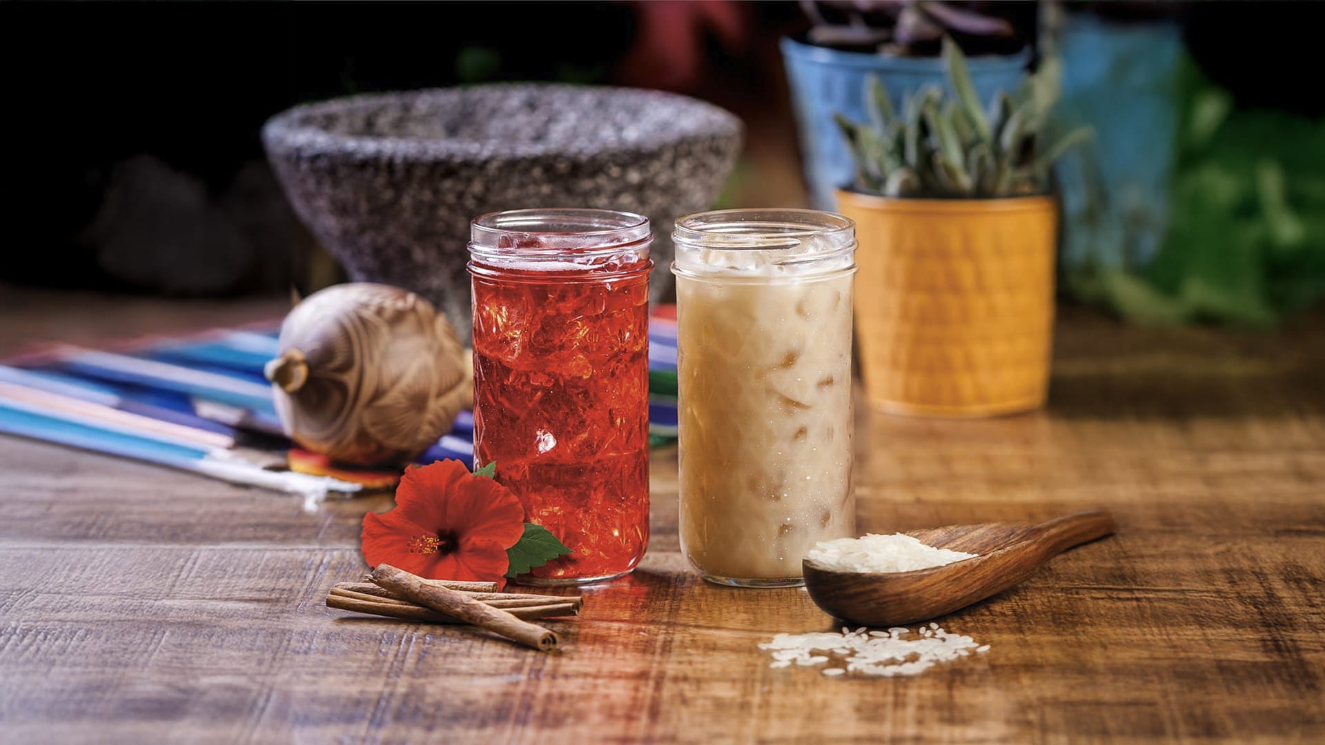 A vibrant selection of desserts from Atwater Street Tacos, including churros, horchata fried ice cream, tres leches cake, and raspberry cheesecake chimichangas.